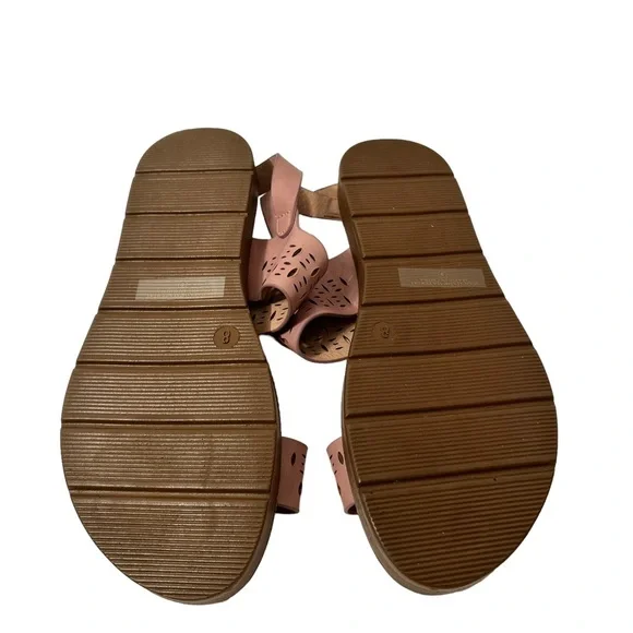 Refresh Women’s Ashley Open Cutwork Straps  Slingback Sandals Mauve Size 8 NWOT - Picture 6 of 6